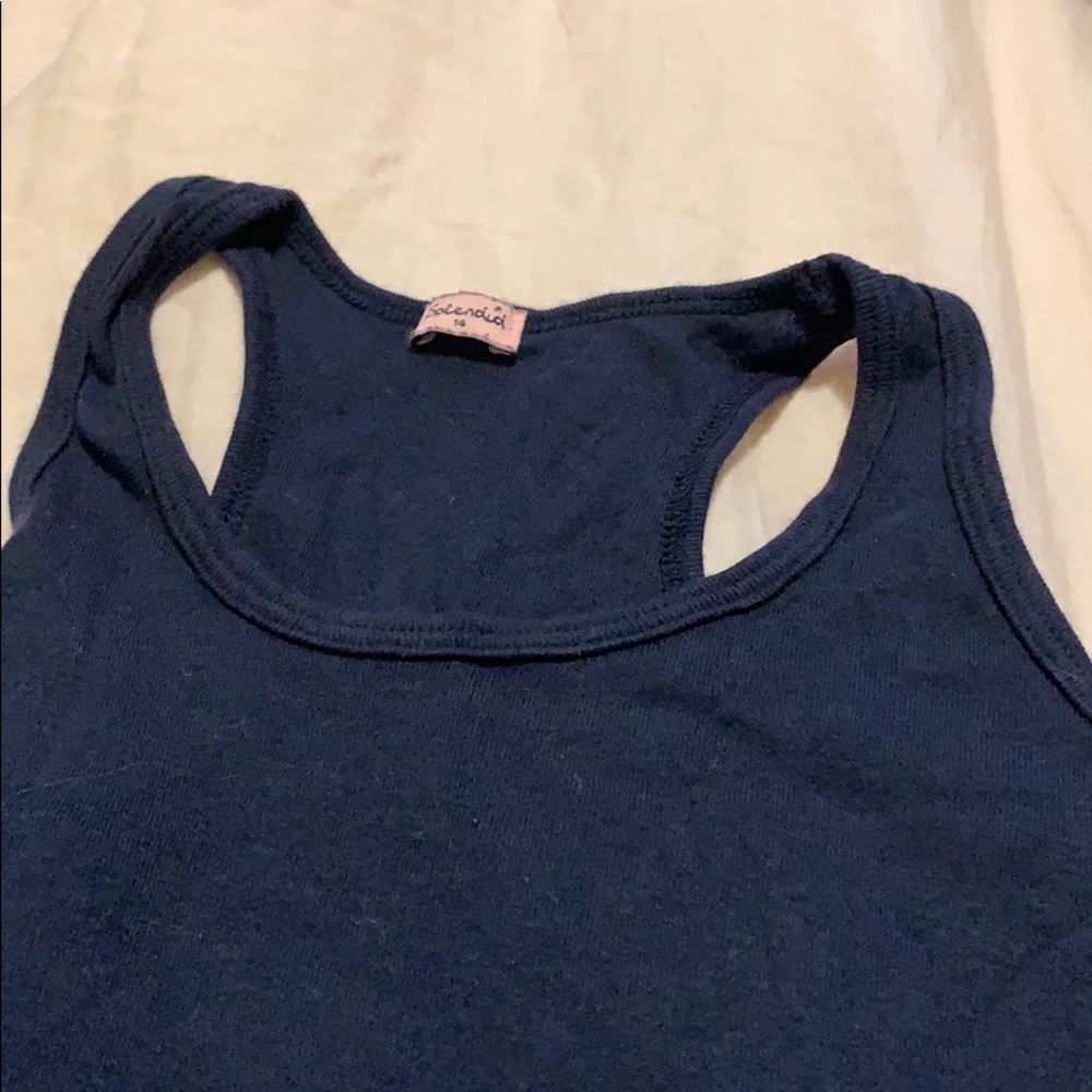 Splendid soft navy tank top